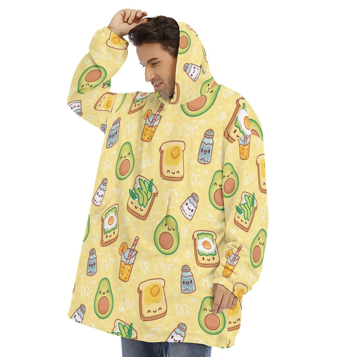 Toast Avocado Hoodie Blanket