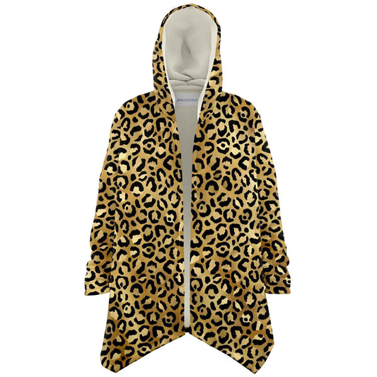 Leopard Gold, Hooded Cloak