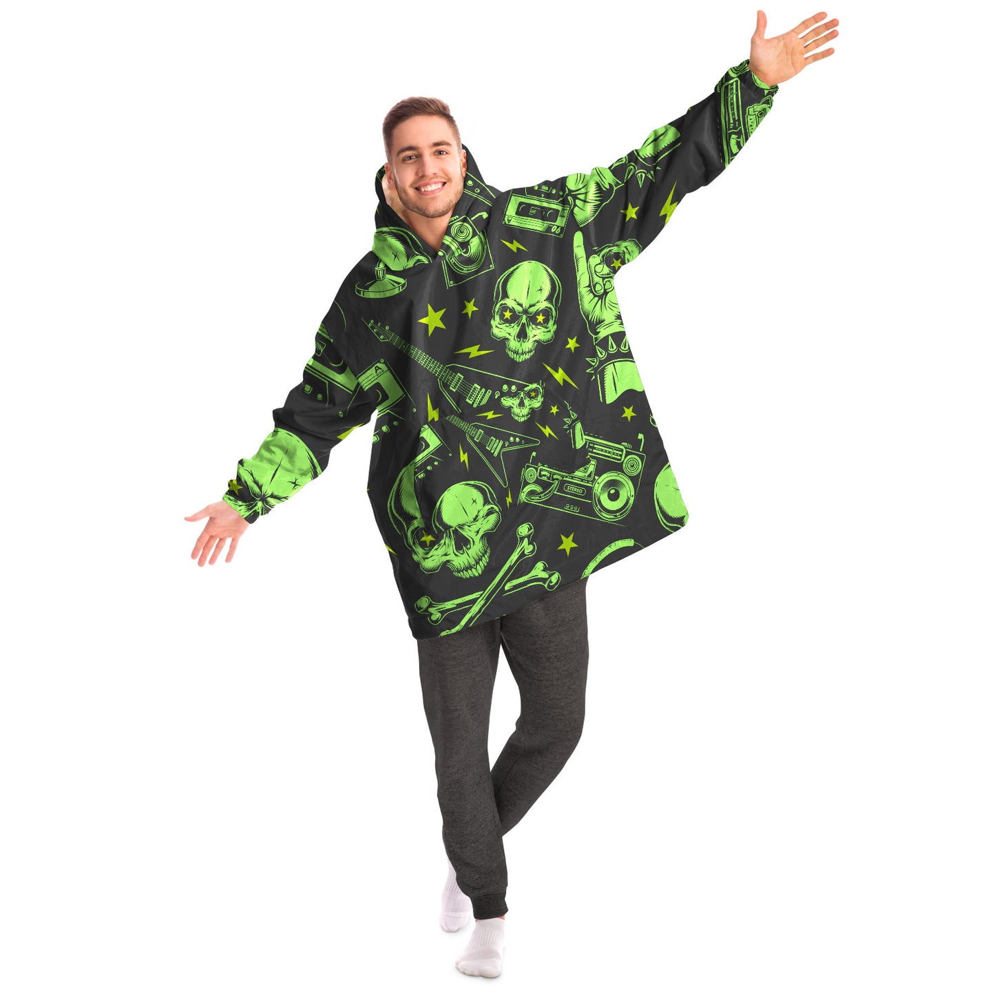 Rock Halloween Hoodie blanket