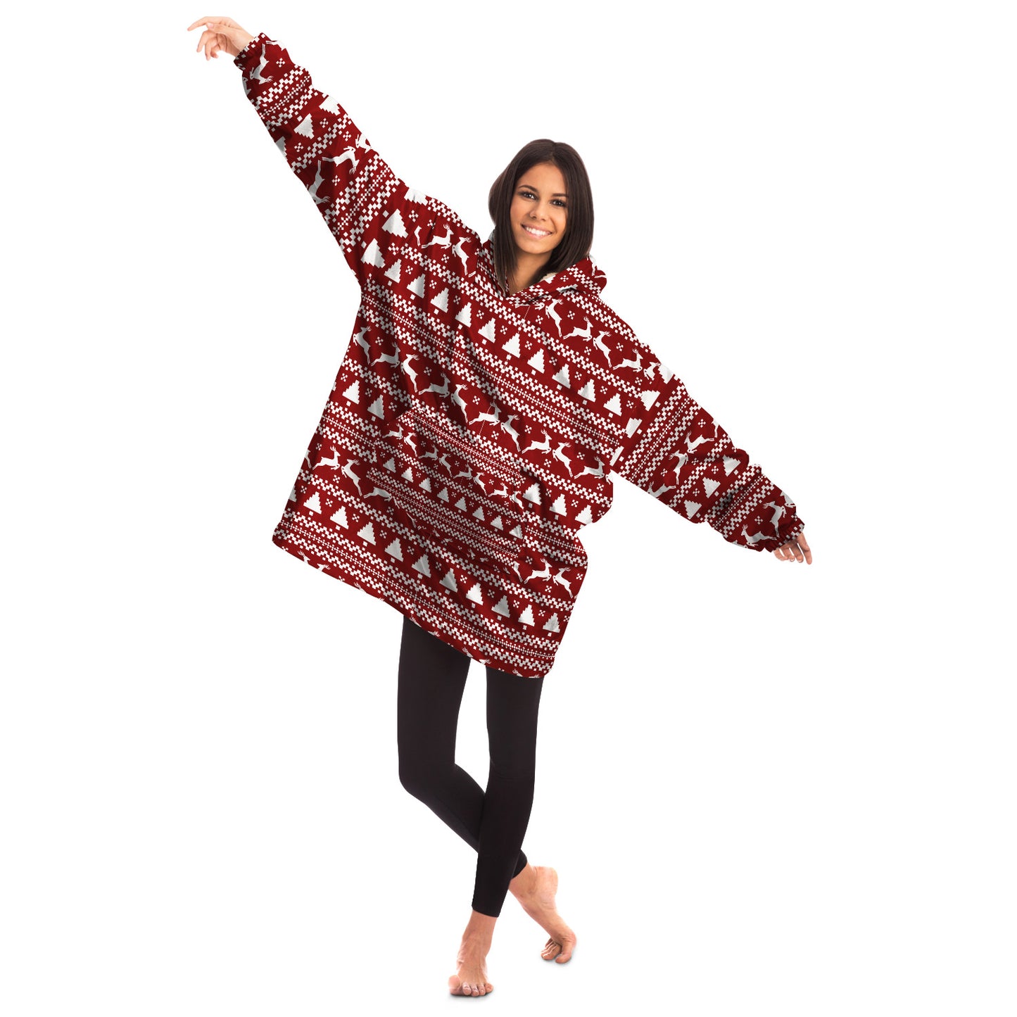 christmas hooded blanket