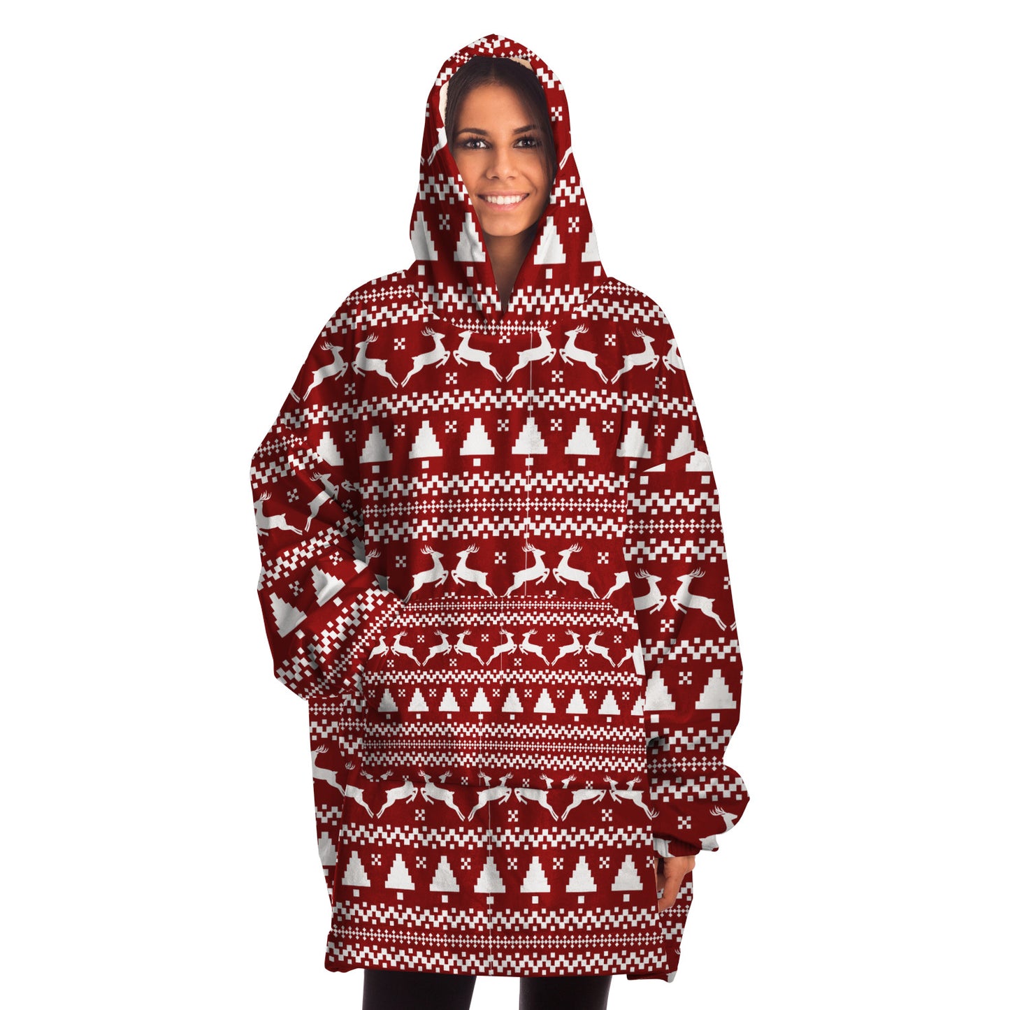 christmas hooded blanket